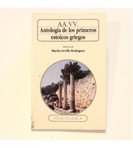 Antología de los primeros estoicos griegos libro