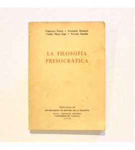 La Filosofía Presocrática libro