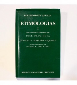 Etimologías: Tomo 1 Edición bilingüe castellano-latín libro