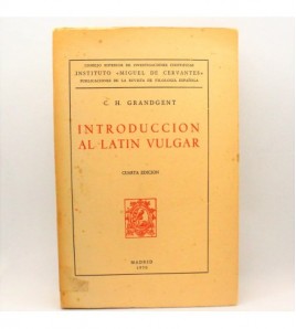 Introducción al latín vulgar libro
