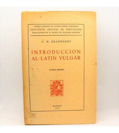 Introducción al latín vulgar libro