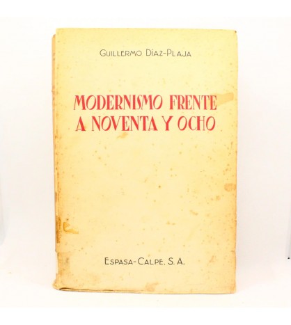 Modernismo frente a noventa y ocho libro