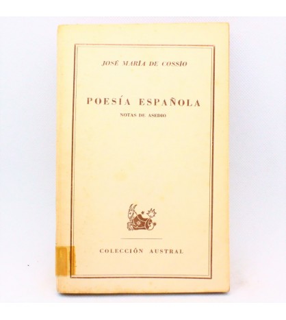 Poesía Española: Notas de asedio libro