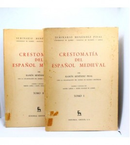 Crestomatía del español medieval. - Tomo I y II libro
