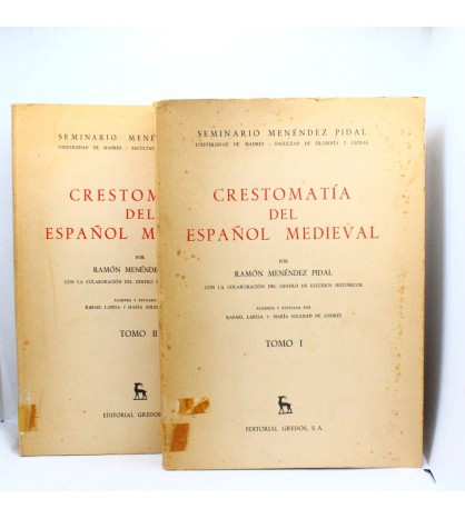Crestomatía del español medieval. - Tomo I y II libro