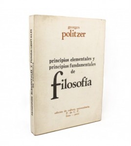 Principios elementales y principios fundamentales de filosofía libro